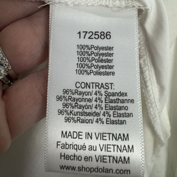 Anthropologie Tunic Womens Small Dolan Miramar Ruffle White Peasant Boho Cottage - Picture 6 of 7